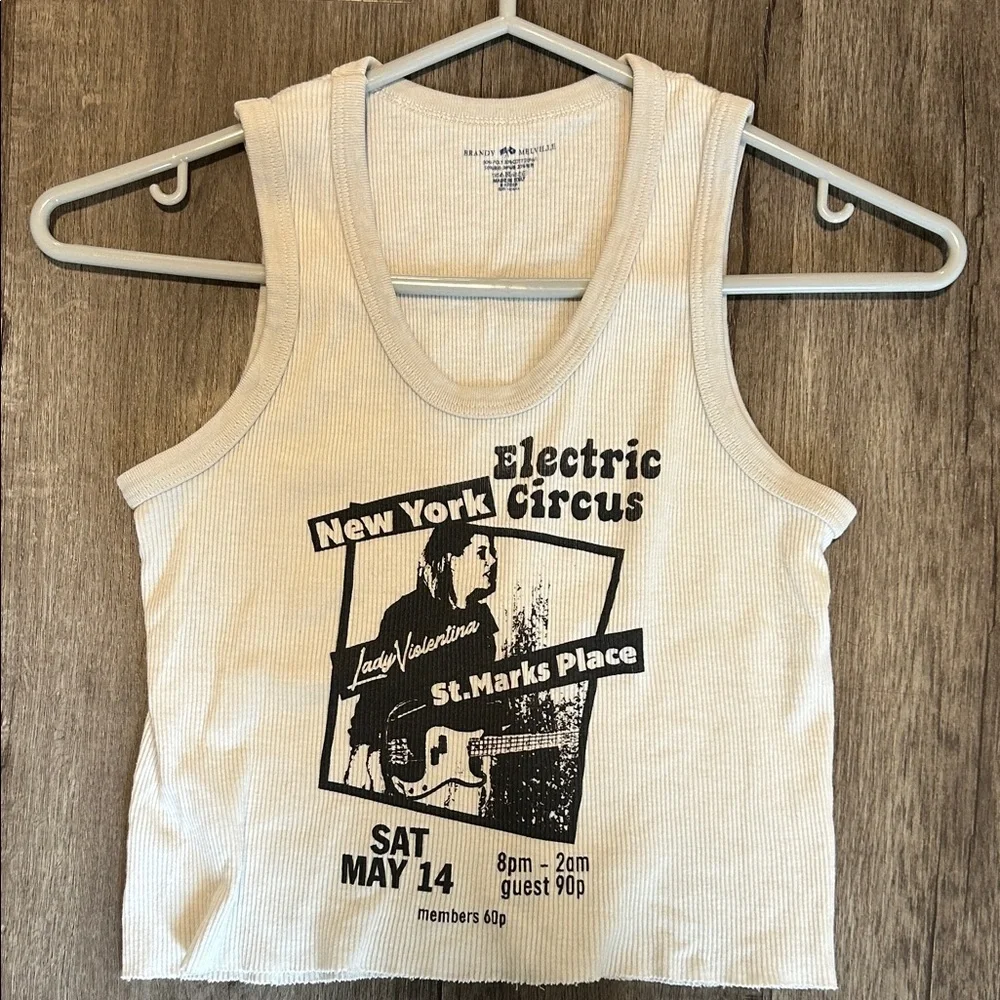 Brandy Melville New York Electric Circus Graphic Tank Top - Picture 1 of 2